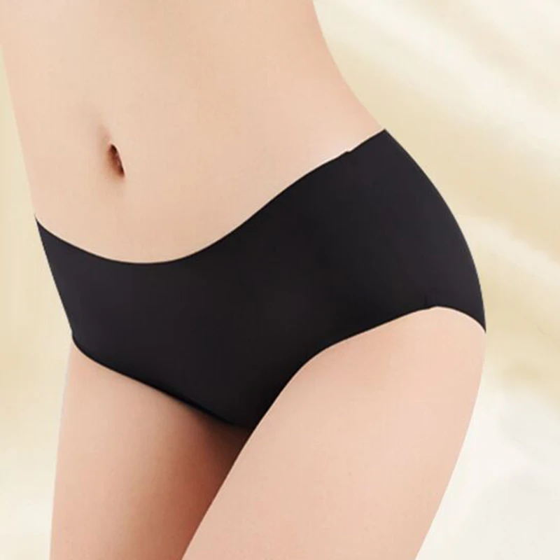 Women Underwear Seamless Panties Sexy Lingerie for Female Underpant Briefs Pantys Intimates Solid Color Big Plus Size Pa
