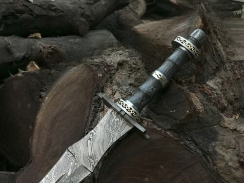 AVikingBattleReadyDamascusSteelSwordHandForgedDamascusSteelVikingSwordBladeMaster 5j