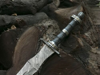 AVikingBattleReadyDamascusSteelSwordHandForgedDamascusSteelVikingSwordBladeMaster 5j
