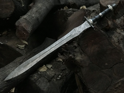Battle-Ready Viking Sword | Hand-Forged Damascus Steel Blade | Handcrafted Warrior Sword