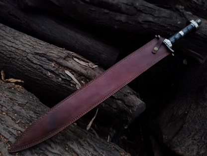 AVikingBattleReadyDamascusSteelSwordHandForgedDamascusSteelVikingSwordBladeMaster 3j