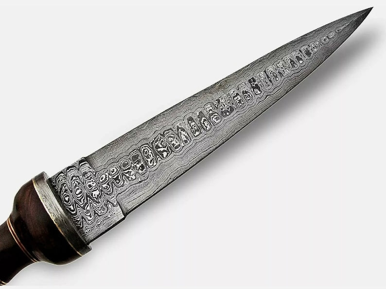 HandForgedDamascusSteelGladiatorSwordAuthenticCombatBlade 3jpg