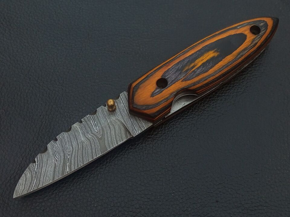 Buy Damascus Steel Folding Pocket Knife