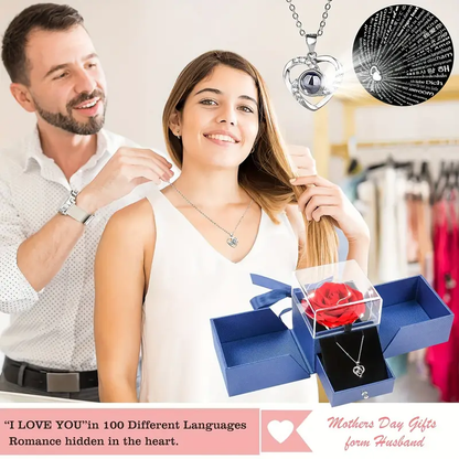Rose Gifts For Mom Her Girlfriend Women With I Love You Necklace In 100 Languages (2).png
