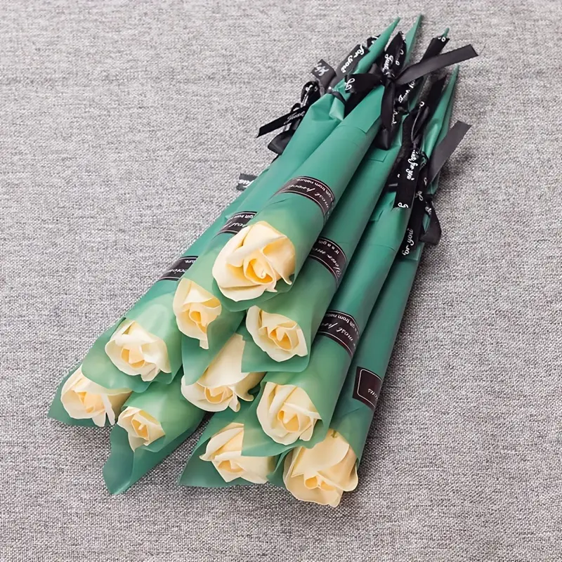 10pcs Valentines Day Gift Rose Festival Artificial Flower 3png