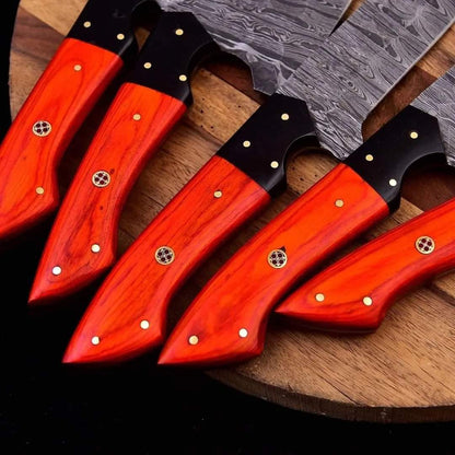 hand forged damascus steel knife