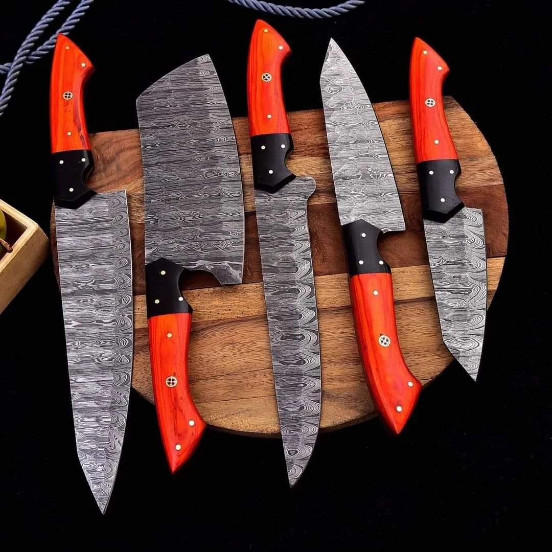 hand forged damascus steel knife