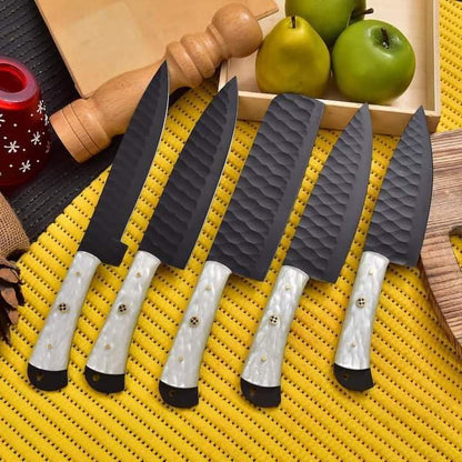 hand forged damascus steel knife