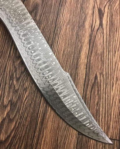 hand forged damascus steel knife