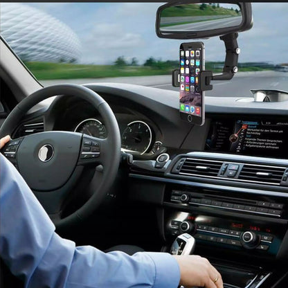 Multifunctional Rearview Mirror Phone Holder2