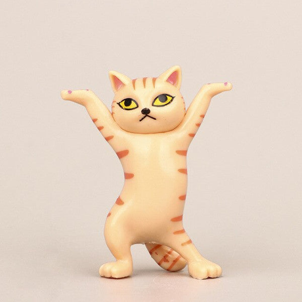 Funny Sassy Dancing Cat Airpod Holder yellow