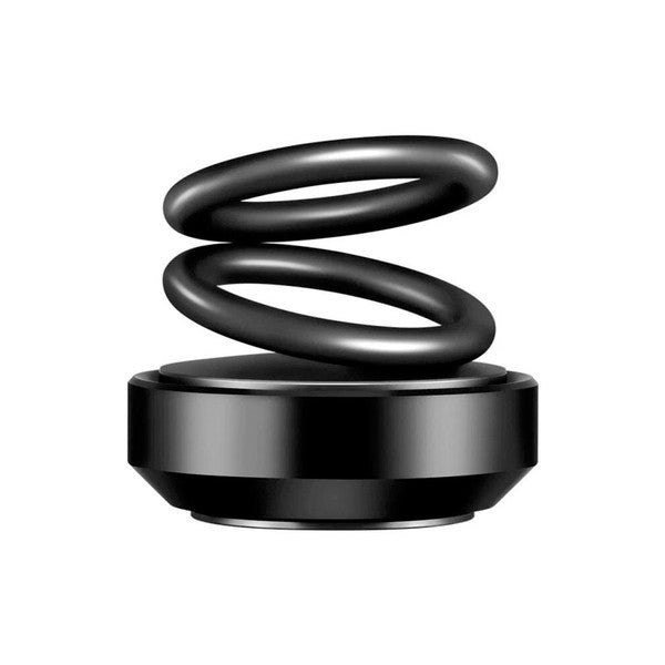 Car Dashboard Solar Double Ring Aroma Suspension black