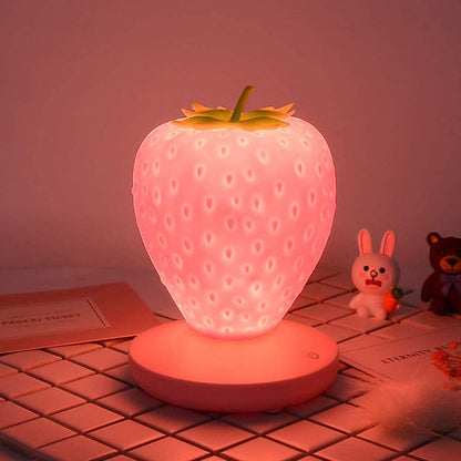 TouchSensitive Strawberry Table Lamp  Charming Strawberry Lampshade for Home Decor
