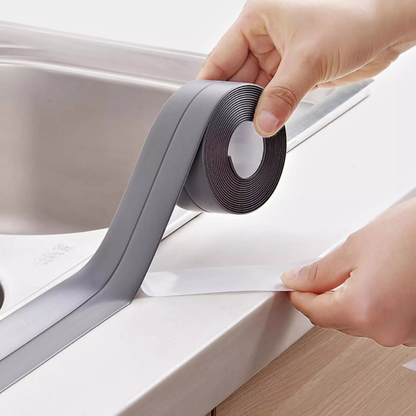 PVC Bath Sealant Tape For Bathtub, Kitchen, Shower, Floor & Wall Sealing Grey
