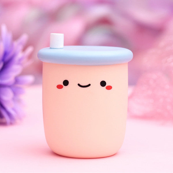 Boba Light Bulb Cup for Kids Room & Home Decoration blue