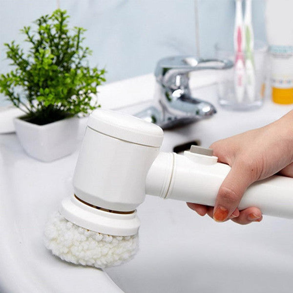 5-In-1 Cordless Electric Bathroom, Kitchen & Sofa Cleaning Brush 2