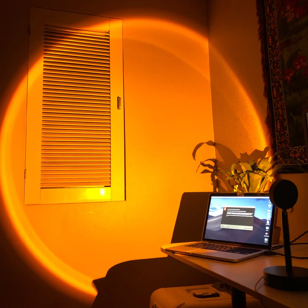Relaxing Rainbow Sunset Red LED Projector 1