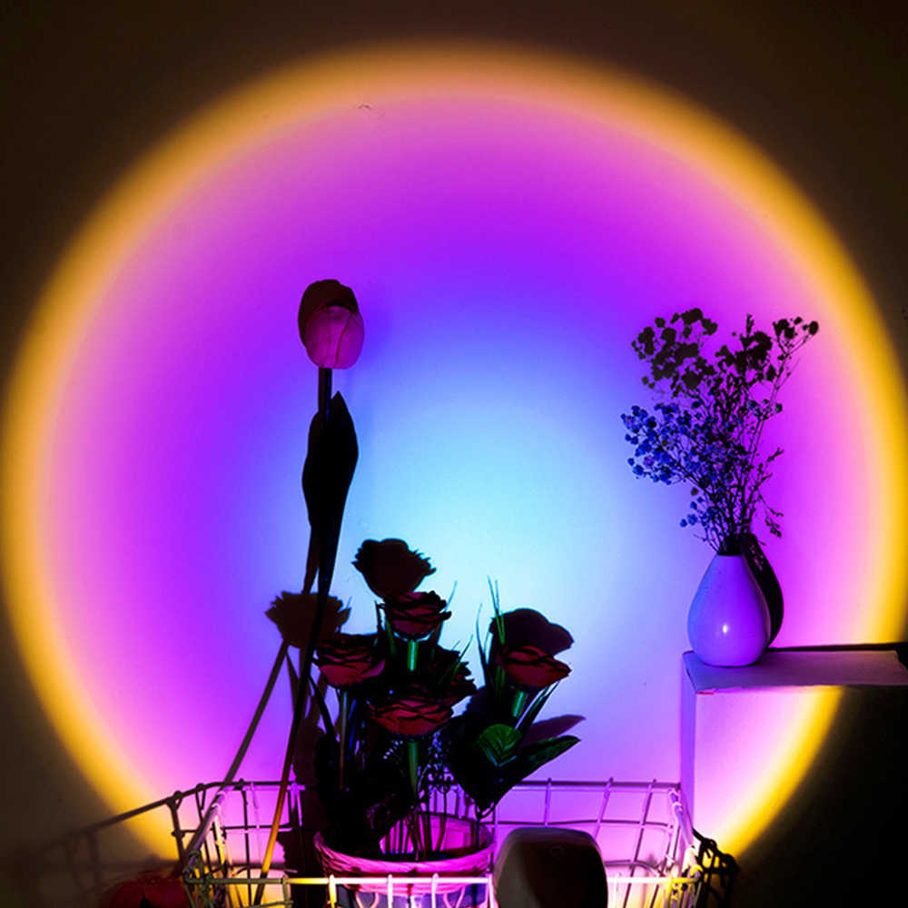 Relaxing Rainbow Sunset Red LED Projector 2