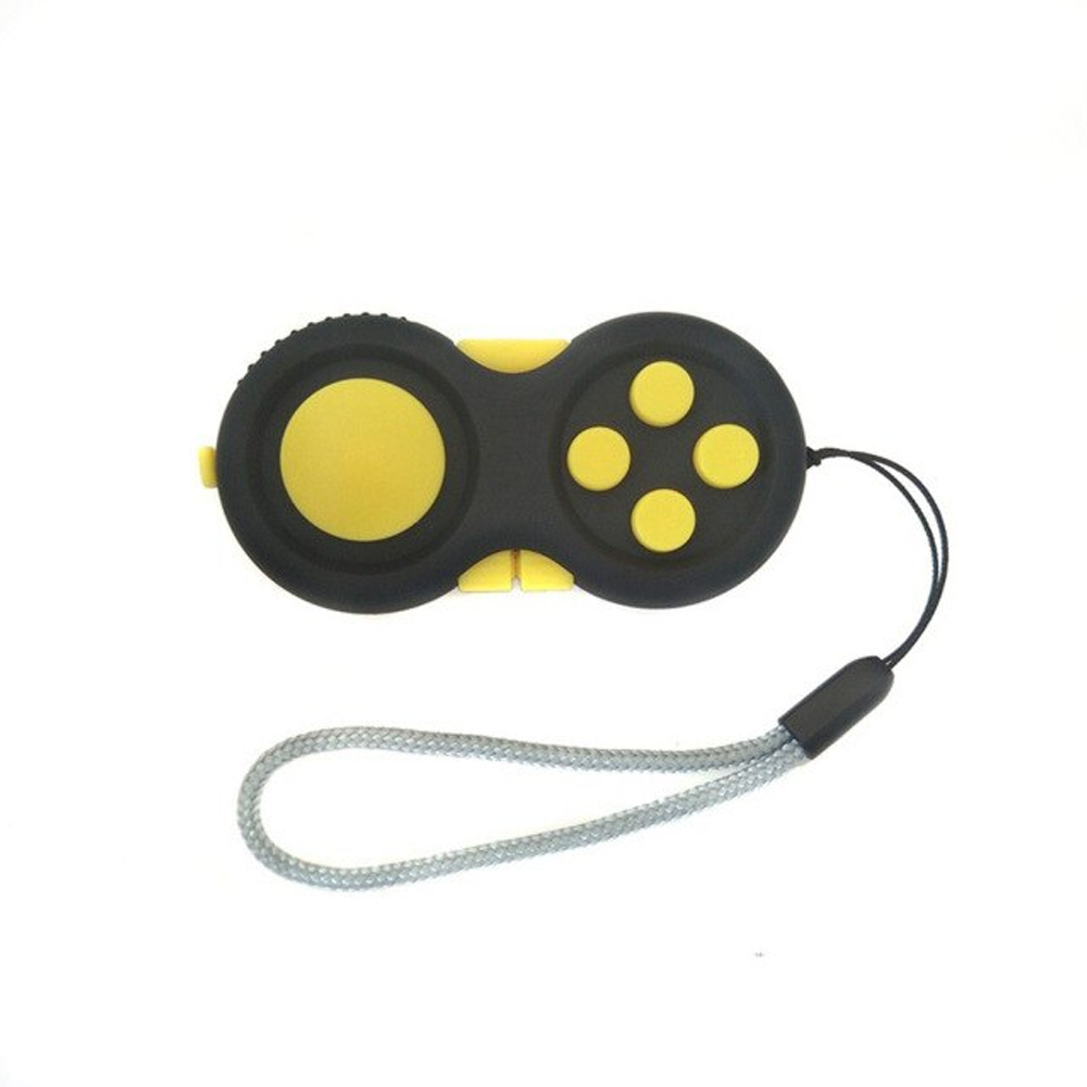 8-operation Fidget Pad Controller Toy For Dexterity & Stress Release yellow