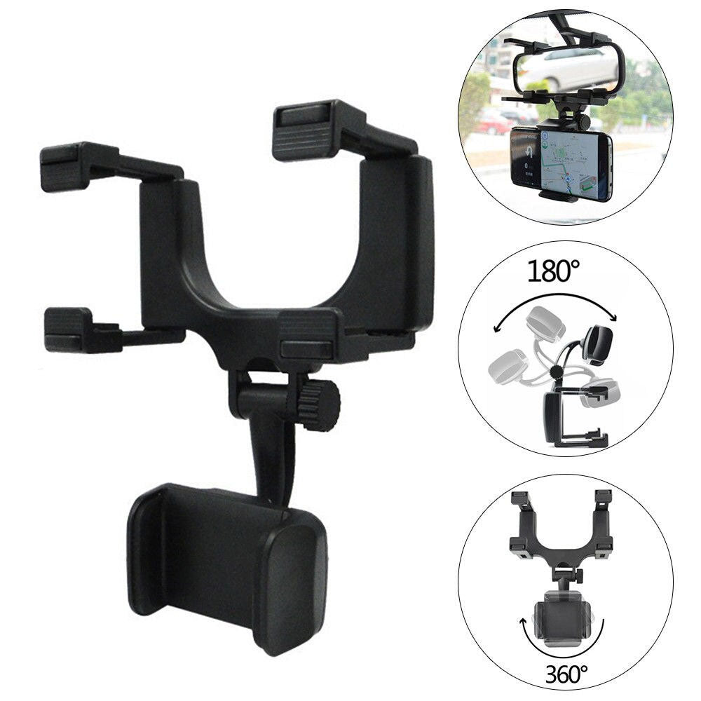 360 car rearview mirror phone holder