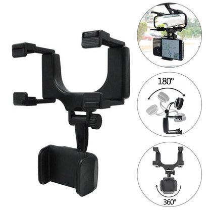 360 car rearview mirror phone holder