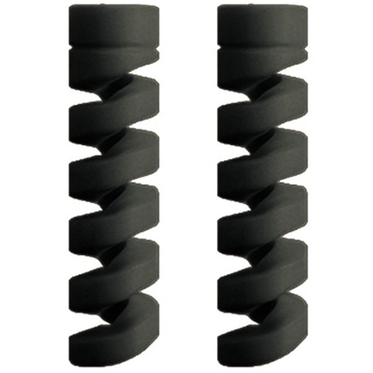 Spiral Cable And Wire Protector For Charger & Earphones black