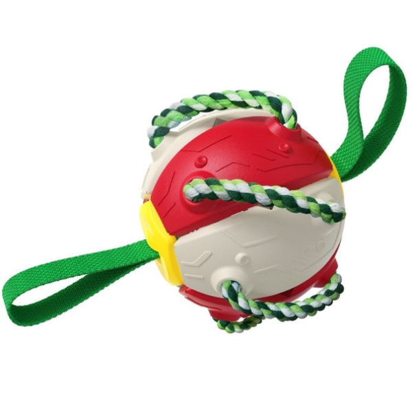 Bouncing Frisbee Ball Interactive Dog Toy.png
