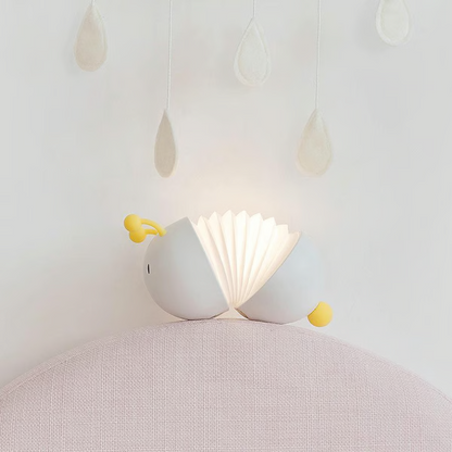 Cute Caterpillar Night Light yellow