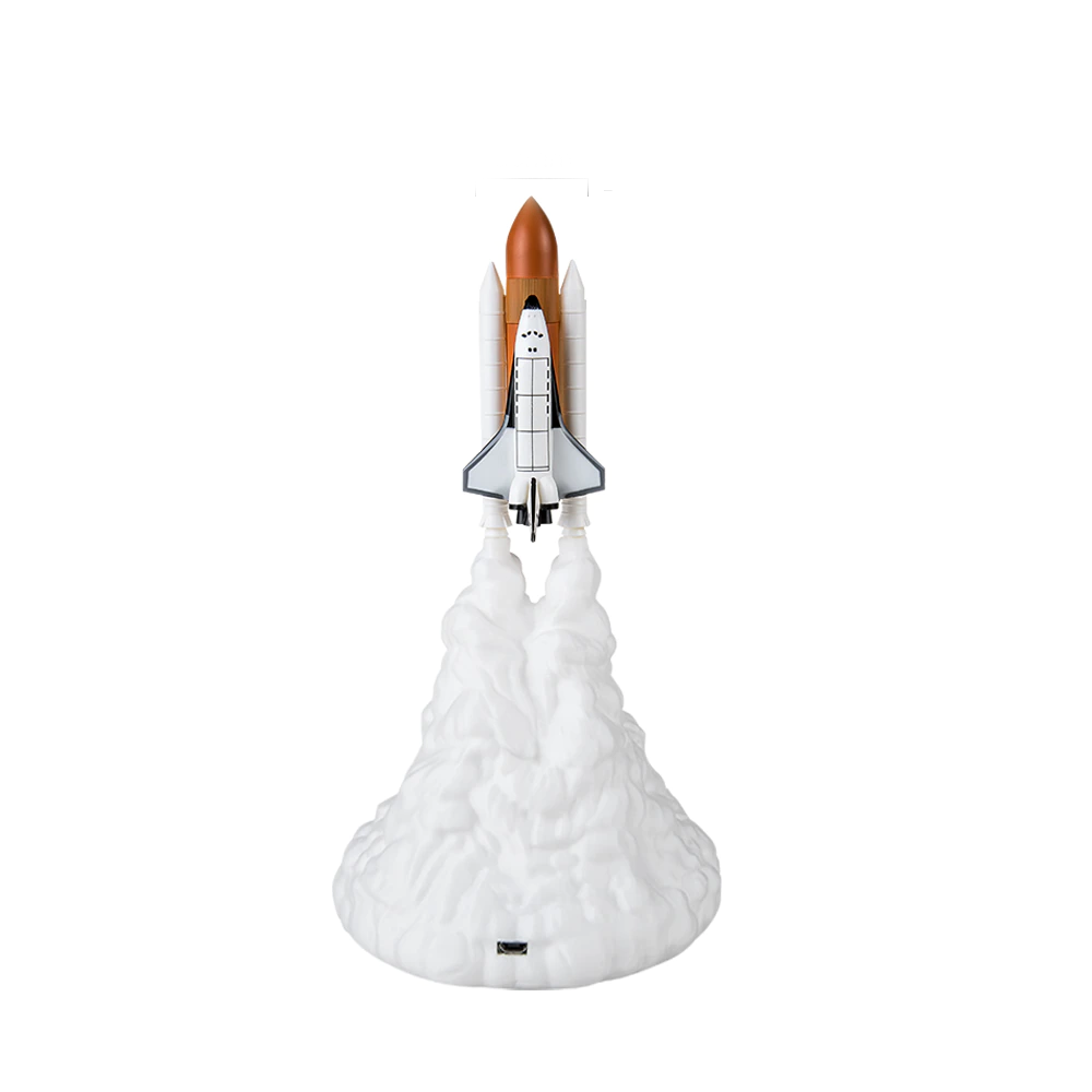 3D Space Shuttle Lamp Light For Night Décor  Vertical launch
