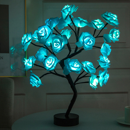 LED Rose Tree Lamp For Delightful Home Décor Blue