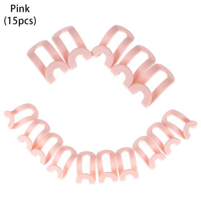 Closet Clothing Hanger Magic Hooks (15 pcs) Pink ( Pack of 15)