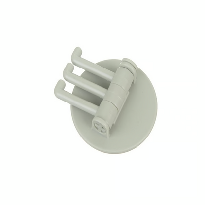 3 Branch Rotating Adhesive Wall Hook Green