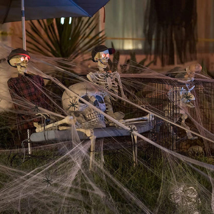Spooky Halloween Spider Web Décor 2