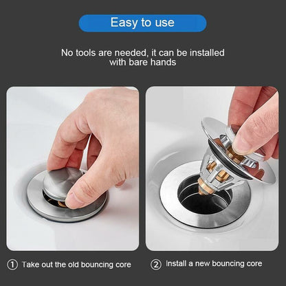 Stainless Steel Wash Basin Pop Up Drain Filter 3