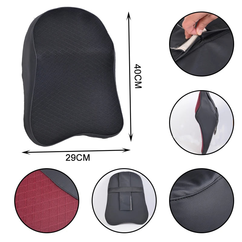 3D Memory Foam Car Neck & Back Pillow For Driving 1
