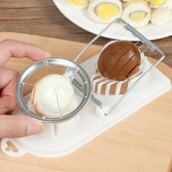 2-in-1 Stainless Steel Egg Slicer & Vegetable Cutter
