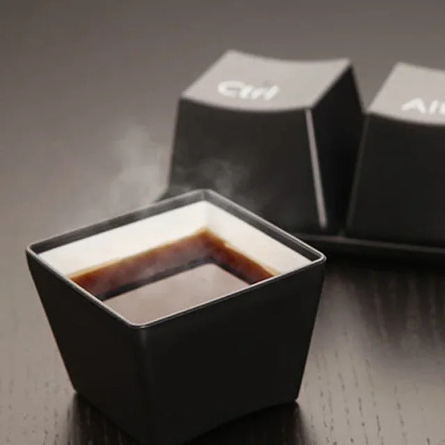 Keyboard Inspired Ctrl Alt Del Cups