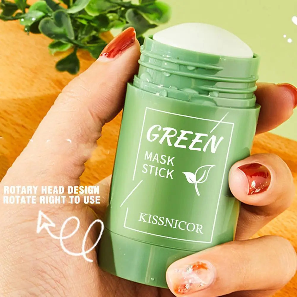 Radiant Skin in a Stick: Cleansing Facial Mask To Have Purified And Dirt-Free Pores Green mask stick