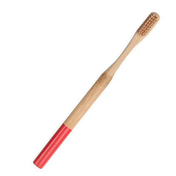Eco-Friendly Bamboo Toothbrush  Red