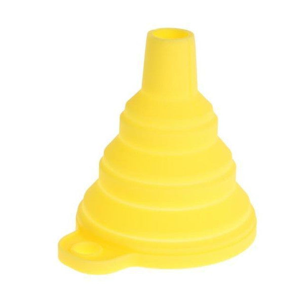 Silicone Foldable Funnel Yellow