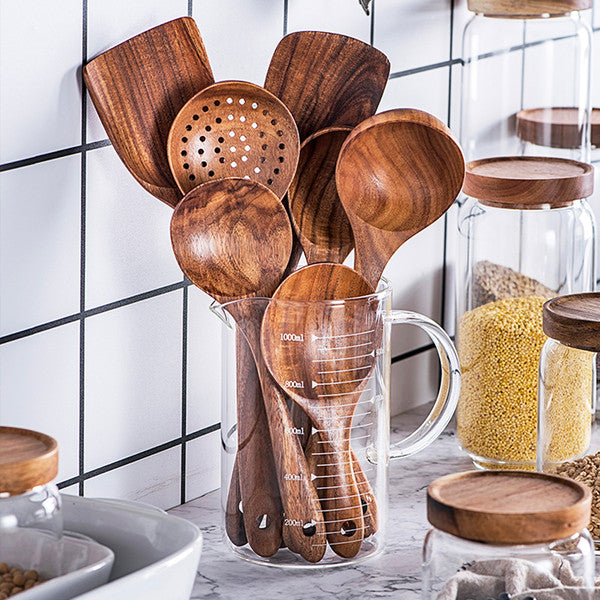 teak wood spoons