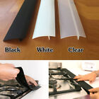 Flexible silicone stove counter gap covers conforming to uneven kitchen gaps