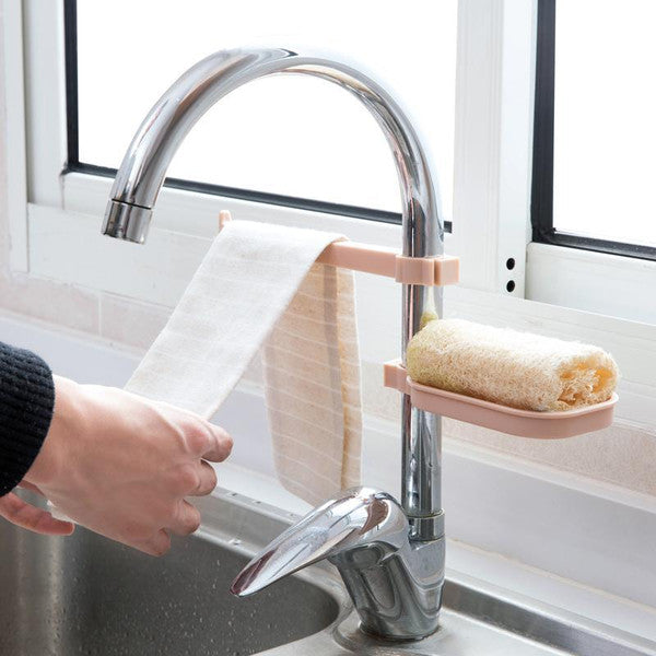 Easy Install Sink Caddy Rack Pink