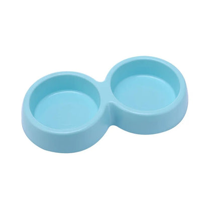 RMP0DoublePetFoodBowlStainlessSteelDrinkwarePetDrinkingFoodDogFoodPuppyFeedingSupplies