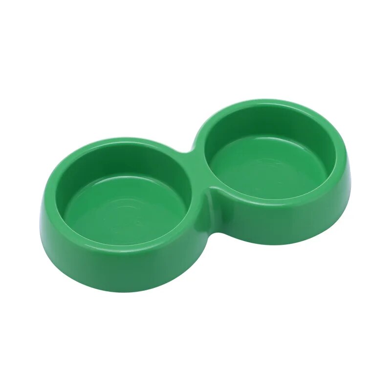 s9AaDoublePetFoodBowlStainlessSteelDrinkwarePetDrinkingFoodDogFoodPuppyFeedingSupplies