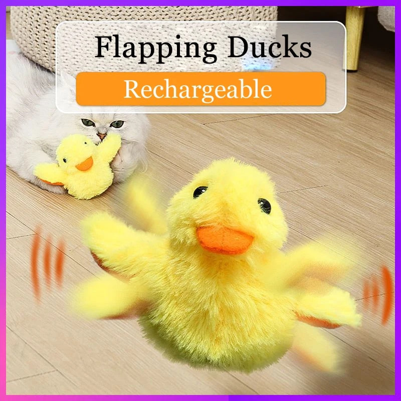 Flapping Duck Cat Toy | Interactive Electric Bird Plush