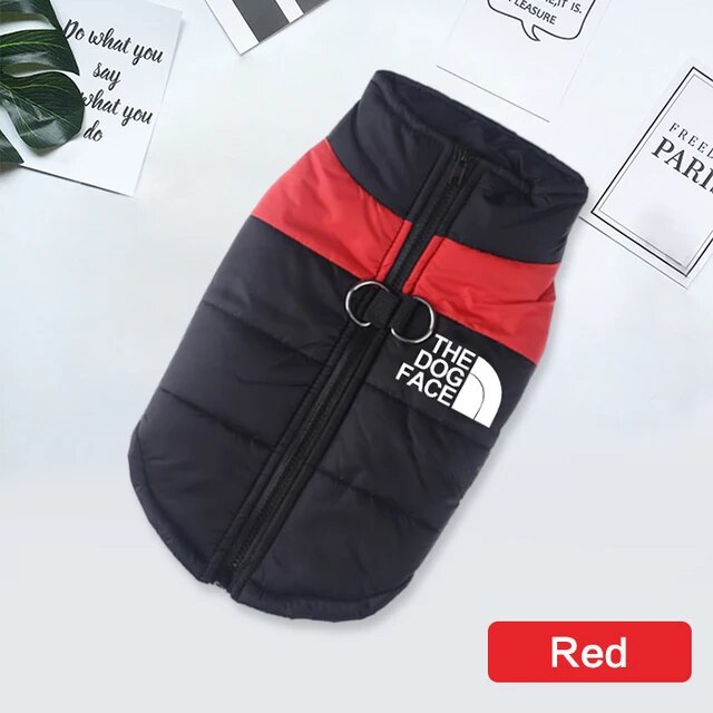 6sZRWaterproofWarmDogClothesPetCoatWinterVestPaddedZipperJacketDogClothingforSmallMed