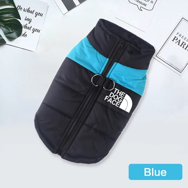 9B9HWaterproofWarmDogClothesPetCoatWinterVestPaddedZipperJacketDogClothingforSmallMed
