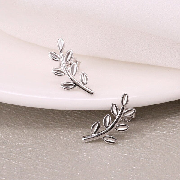 Curvy Leaf Branch Stud Earring (1).jpg