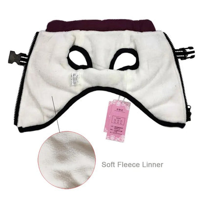 uQryWinterDogClothesForSmallDogsWarmFleeceLargeDogJacketWaterproofPetCoatWithHarness